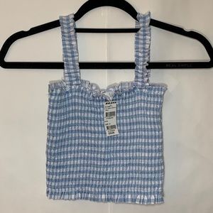 Gingham Print Tank